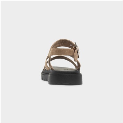 Rae Womens Taupe Chunky Sandal