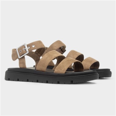 Rae Womens Taupe Chunky Sandal