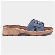 Rohde Womens Blue Suede Mule Sandal (Click For Details)