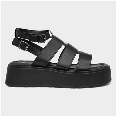 Kenya Womens Black Chunky Sandal