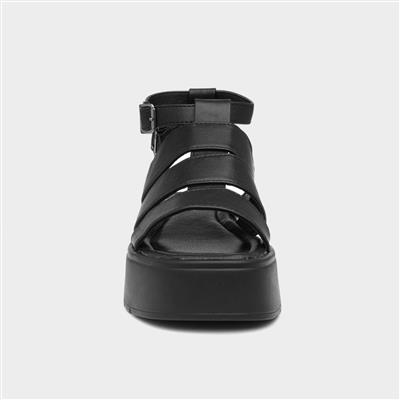 Kenya Womens Black Chunky Sandal