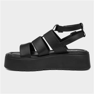 Kenya Womens Black Chunky Sandal