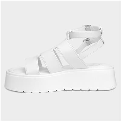 Kenya Womens White Chunky Sandal
