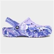 Crocs Baya Womens Ombre Purple Marble Clog (Click For Details)