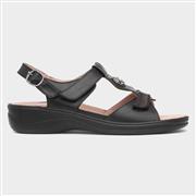 Cushion Walk Star Womens Black Strappy Sandal (Click For Details)