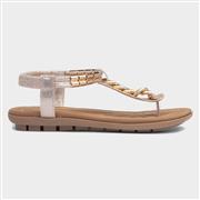 Lotus Cybil Womens Gold Chain Toe Post Sandal (Click For Details)