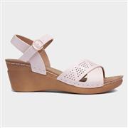Topway Womens Cream Wedged Sandal (Click For Details)
