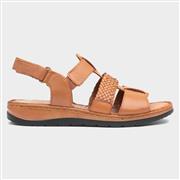 Caprice Nut Womens Tan Leather Sandal (Click For Details)