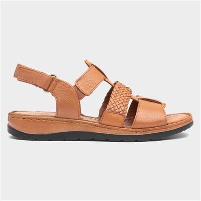 Nut Womens Tan Leather Sandal