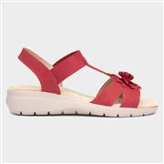 Cushion Walk Flora Womens Red Strappy Sandal (Click For Details)