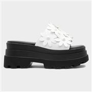 Heart Swag01 Womens White Flower Sandal (Click For Details)