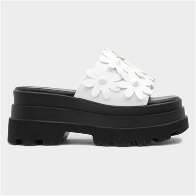 Swag01 Womens White Flower Sandal