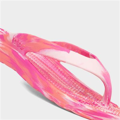 Everywear Womens Pink Tie Dye EVA Sandal