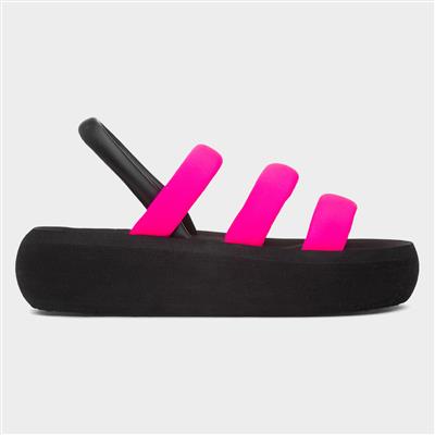 Smile Neoprene Womens Hot Pink Sandal