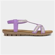 Lotus Embar Womens Lilac Diamante Sandal (Click For Details)