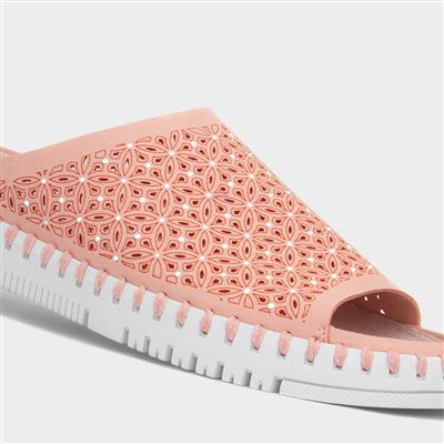 Milos Womens Pink Sequin Sandal