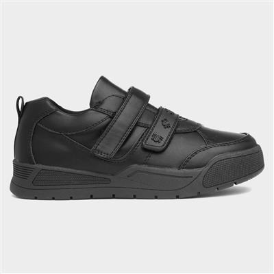 Sam Boys Black Easy Fasten Shoe