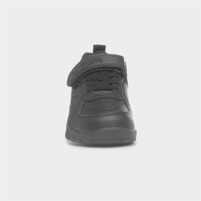 Kling Kids Black Easy Fasten Shoe