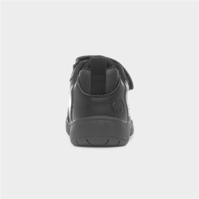 Kling Kids Black Easy Fasten Shoe