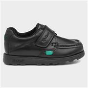 Kickers Fragma Boys Black Leather Shoe (Click For Details)
