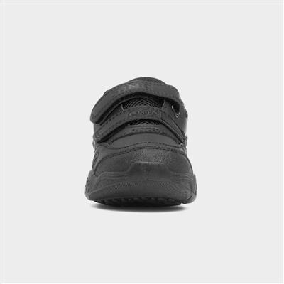 Riden Kids Black School Shoe