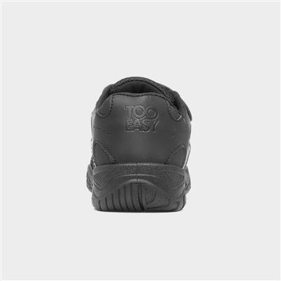 Riden Kids Black School Shoe