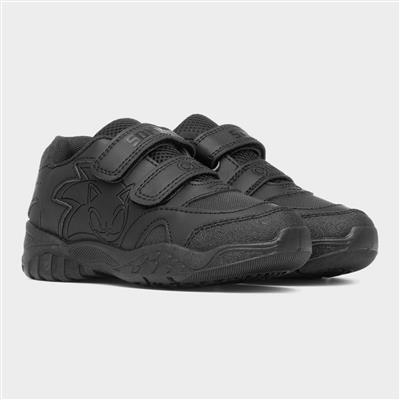 Riden Kids Black School Shoe