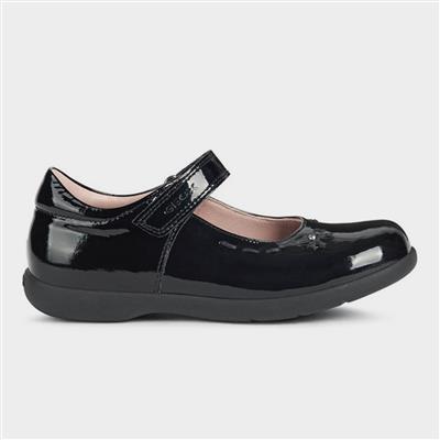 Naimara Girls Black Patent Shoe Sizes 28-31