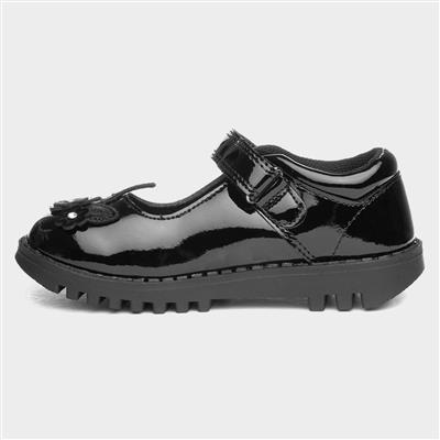 Castle Girls Black Unicorn Shoe