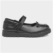 Walkright Lucy Girls Black Cat Face School Shoe (Click For Details)