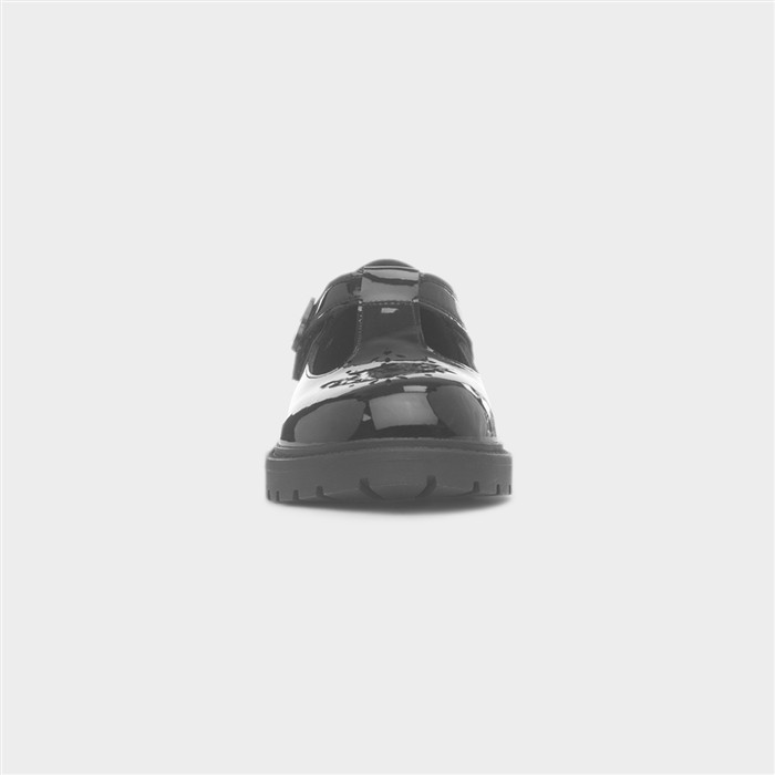 Billie Girls Black Patent T-Bar Shoe