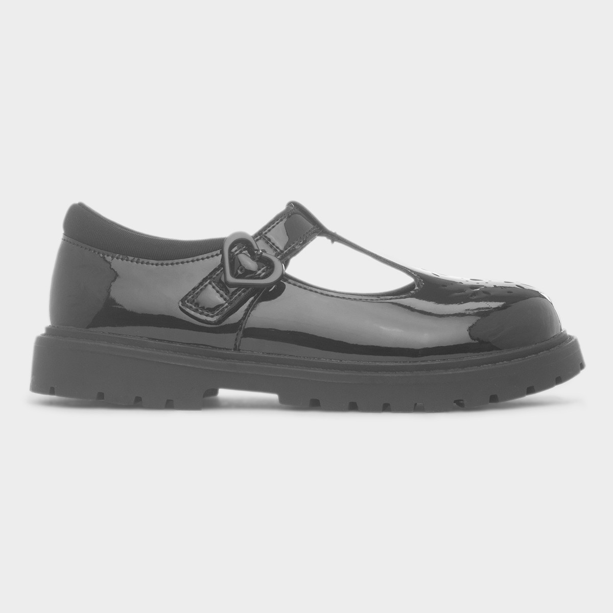 Billie Girls Black Patent T-Bar Shoe