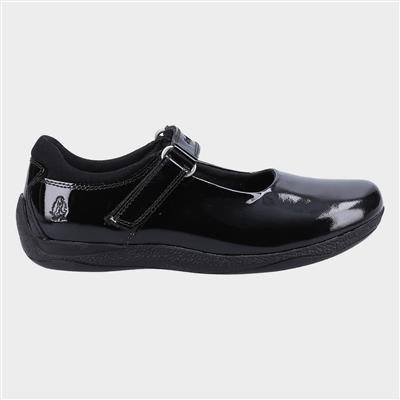 Marcie Jr Girls Black Patent Shoe