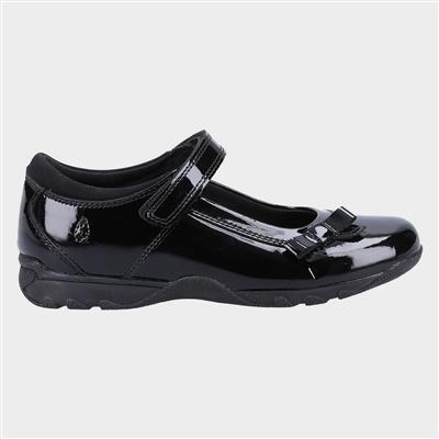 Carrie Jr Girls Black Patent Shoe