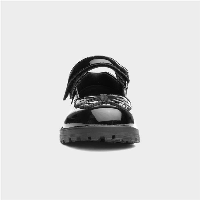 Lori Girls Black Patent School Shoe