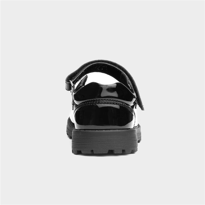 Lori Girls Black Patent School Shoe