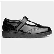 Little Green Feet Polly Kids Black School Shoe (Click For Details)