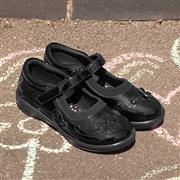 Walkright Collins Girls Black Patent Shoe (Click For Details)