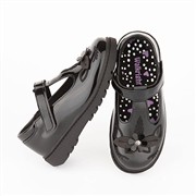 Walkright Laura Girls Black Unicorn Patent Shoe (Click For Details)