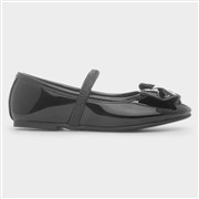 Walkright Lacyann Girls Black Bow Ballerina Shoes (Click For Details)