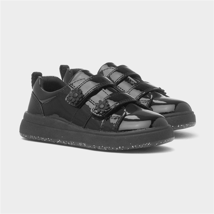 Betsie Girls Black Patent School Shoe