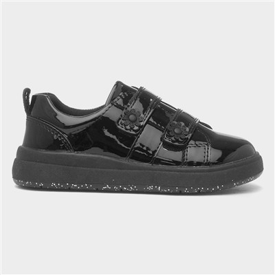 Betsie Girls Black Patent School Shoe