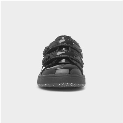 Betsie Girls Black Patent School Shoe