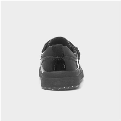 Betsie Girls Black Patent School Shoe