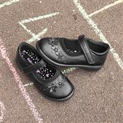 Walkright Olive Girls Black School Shoe (Click For Details)