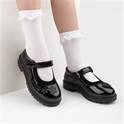 Walkright Catia Girls Black Patent School Shoe (Click For Details)