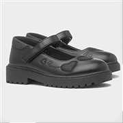 Walkright Lucia Girls Black Heart School Shoe (Click For Details)
