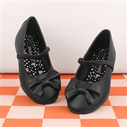 Walkright Lacyann Girls Black Bow Ballerina Shoe (Click For Details)