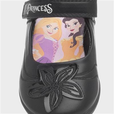 Girls Black School Shoe