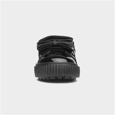 Bette Girls Black Patent Shoe